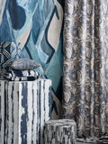 Clarke and Clarke abstract wallpaper with dynamic brush marks, UK version