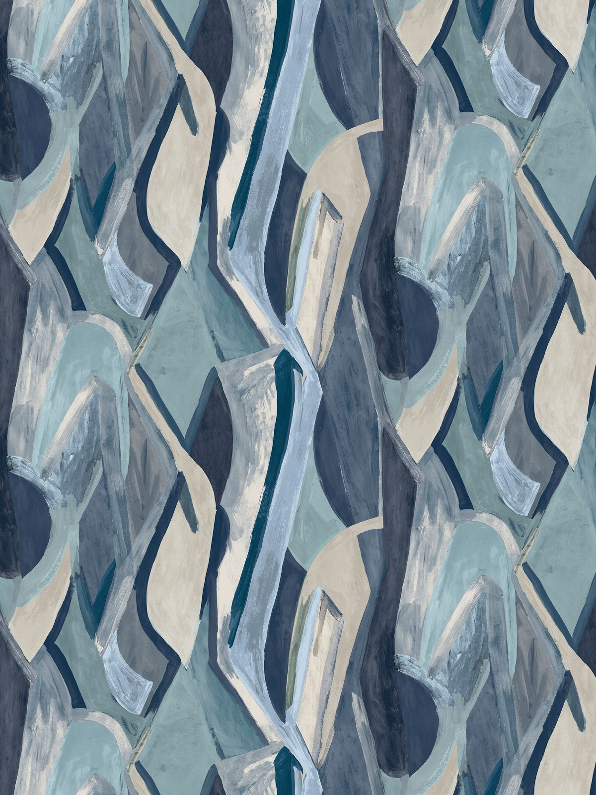 Clarke and Clarke abstract wallpaper with dynamic brush marks, UK version