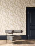 Clarke and Clarke Linen Malevich wallpaper 10M (British brand)