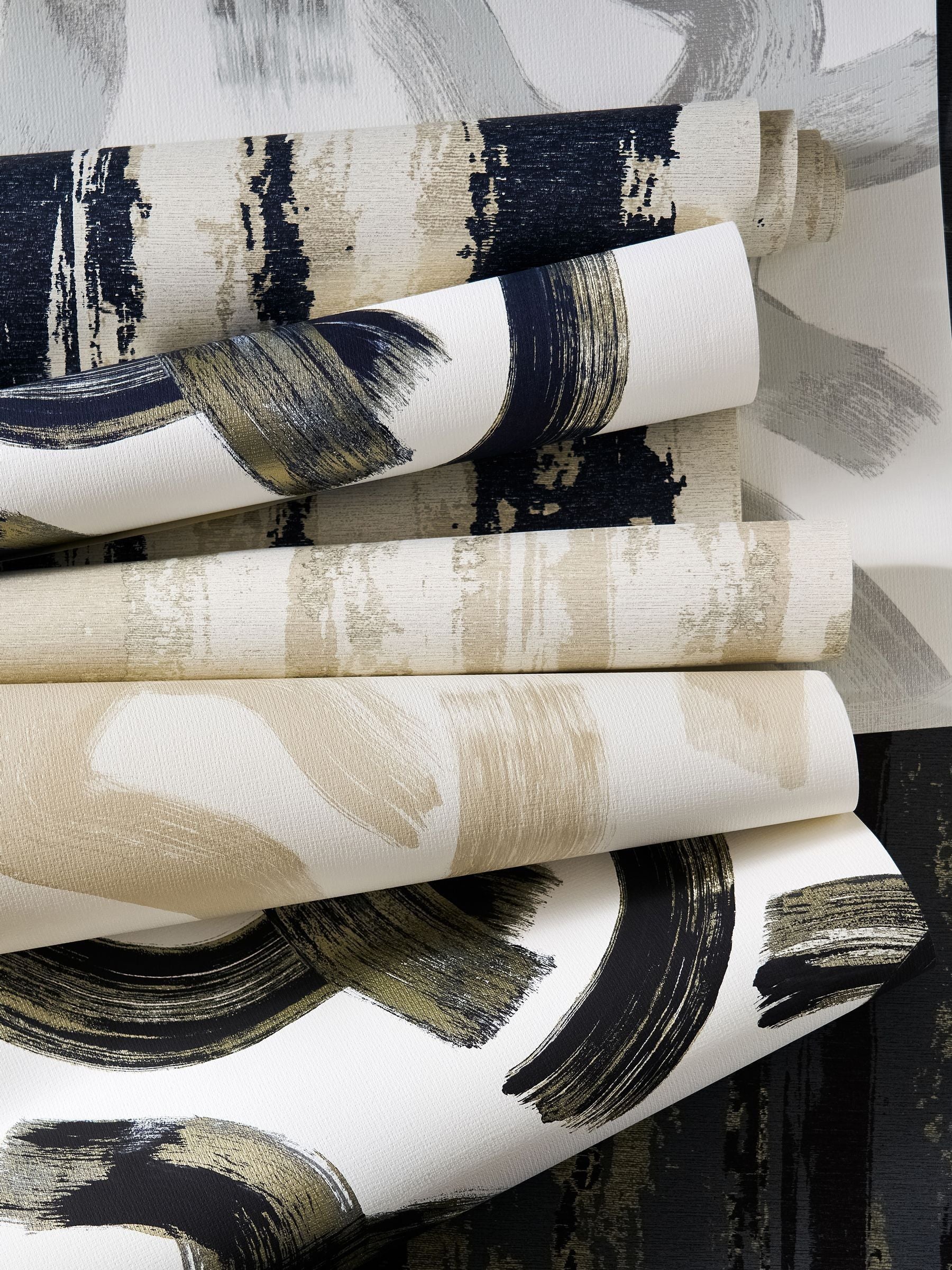 Clarke and Clarke Linen Malevich wallpaper 10M (British brand)