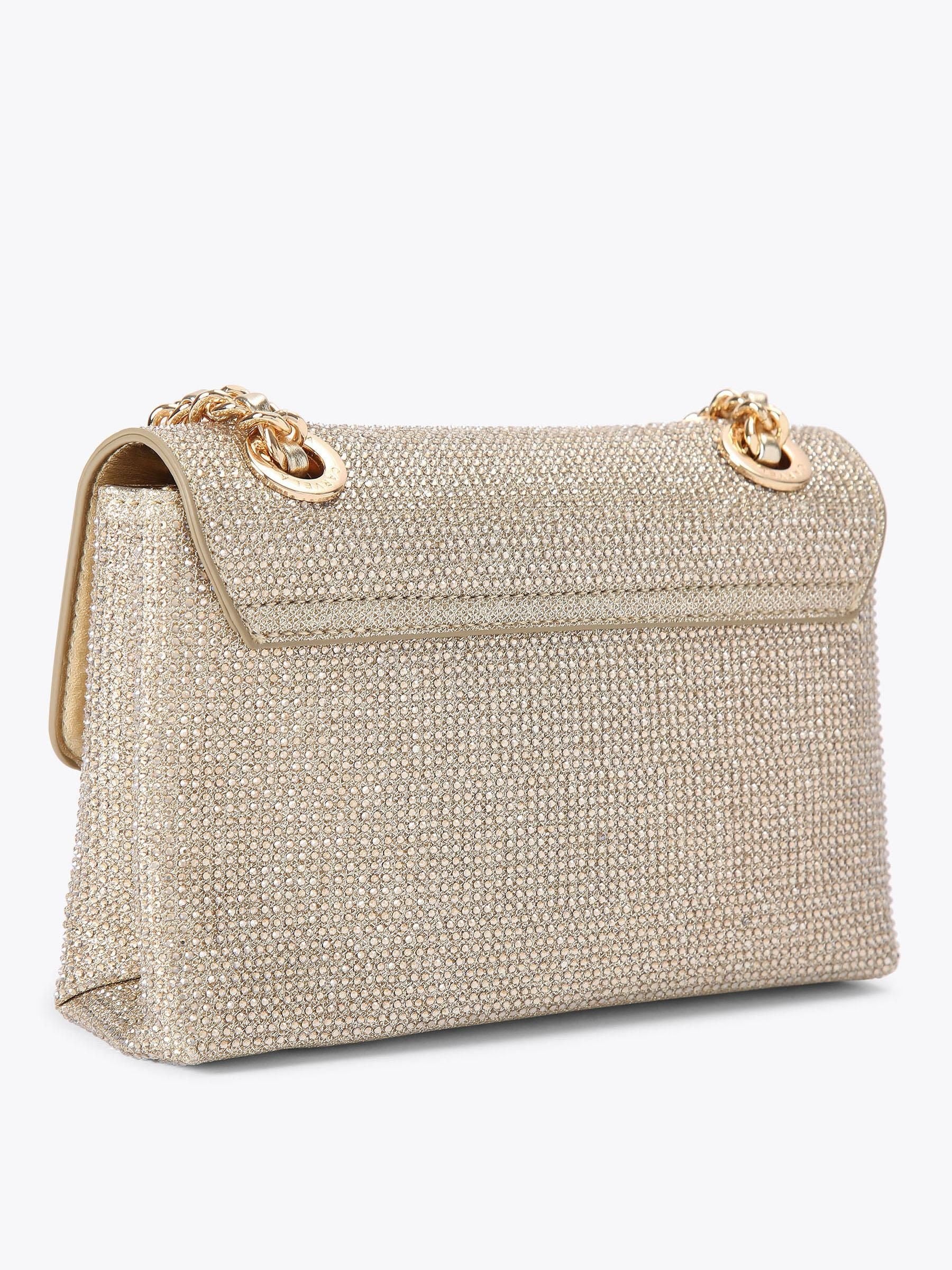 Carvela Gold Rosa Chain shoulder bag, imported from the UK