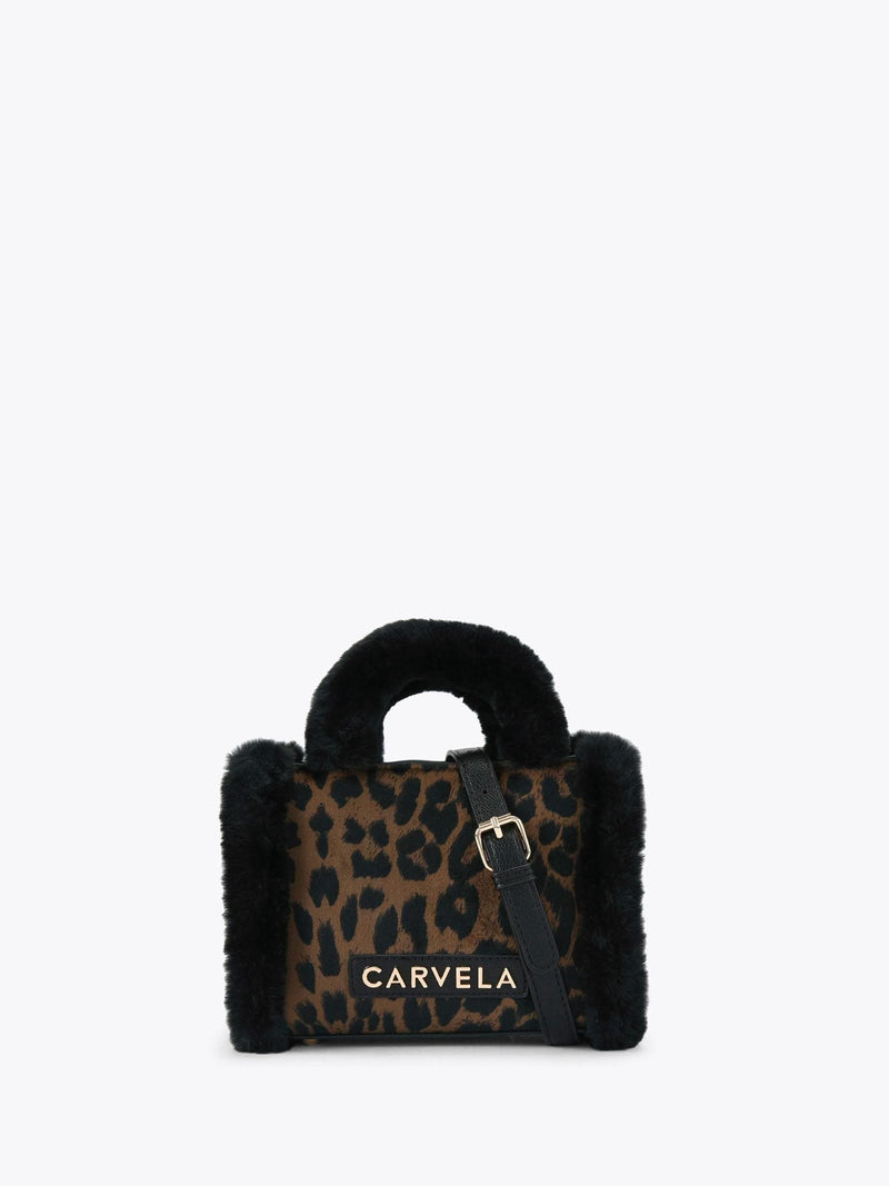 Carvela Animal Frame Micro Fur Bag