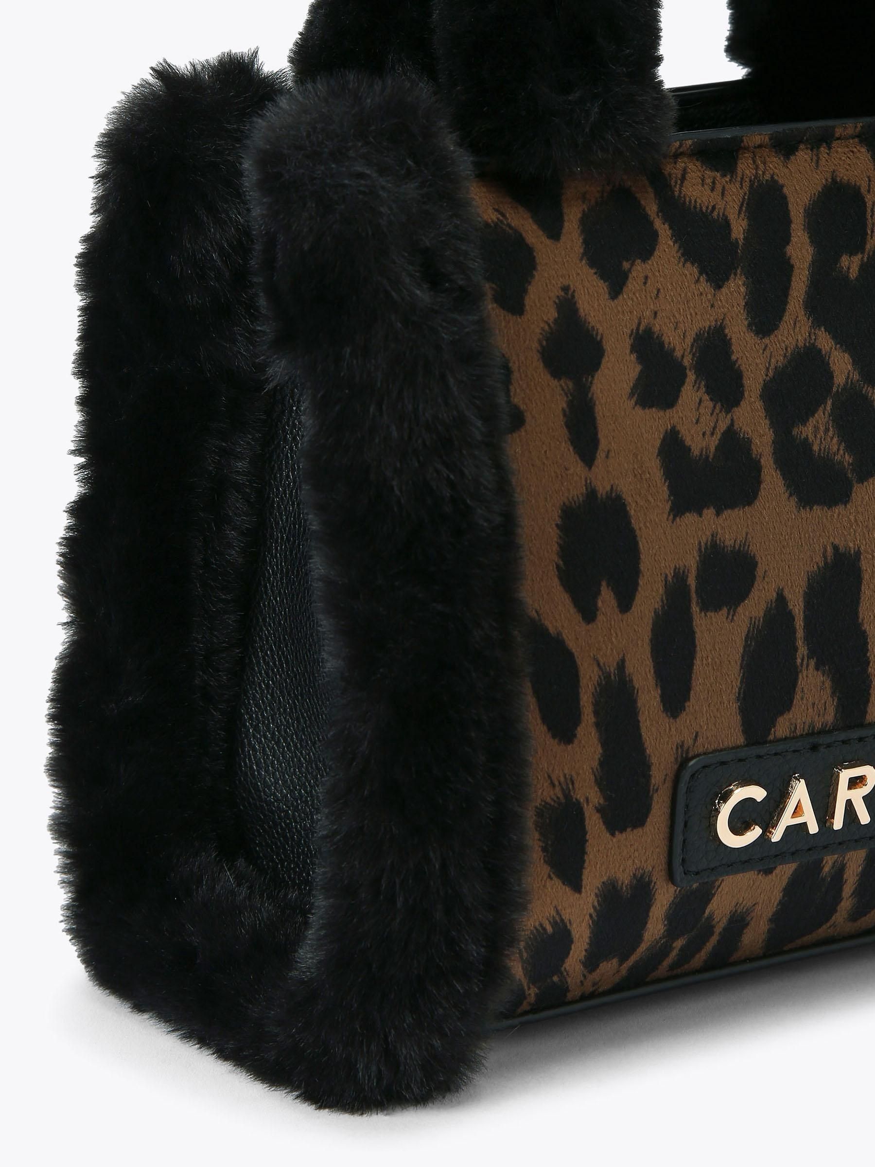 Carvela Animal Frame Micro Fur Bag