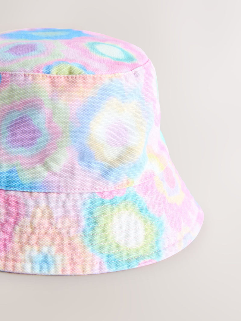 Children's bucket hat tie dye print cotton - British product