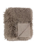 Furn Mocha Rowan Faux Fur Throw