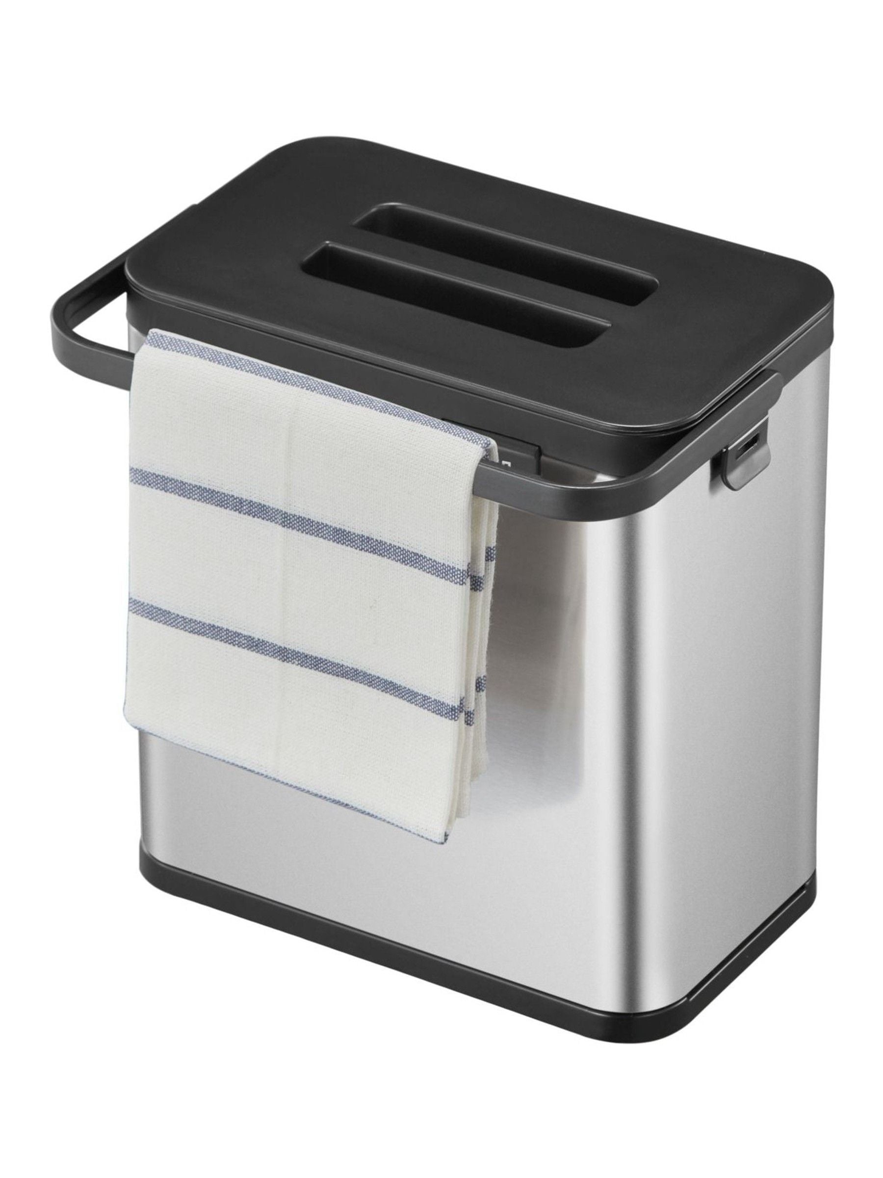 Eko Stainless Steel Puro Caddy 3L food waste bin - British product