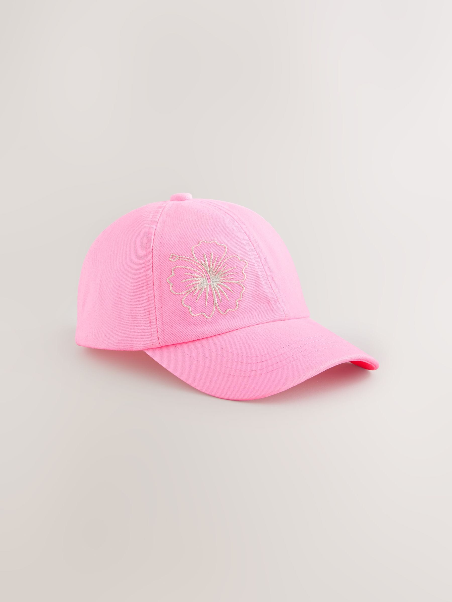 Fluro Pink Hibiscus Cap (1-16yrs)