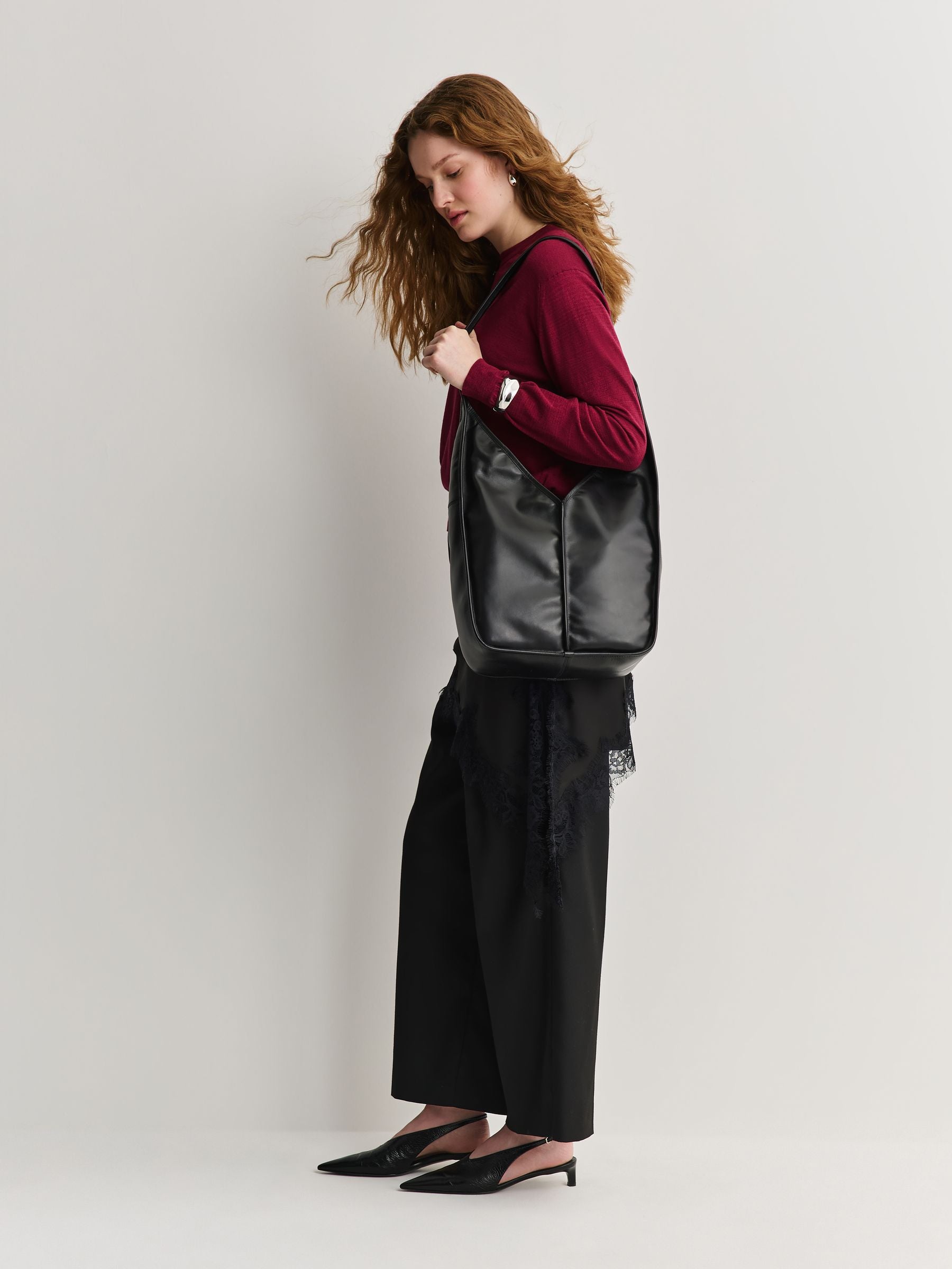 Hereu Studio black cross-body bag Calella - UK version