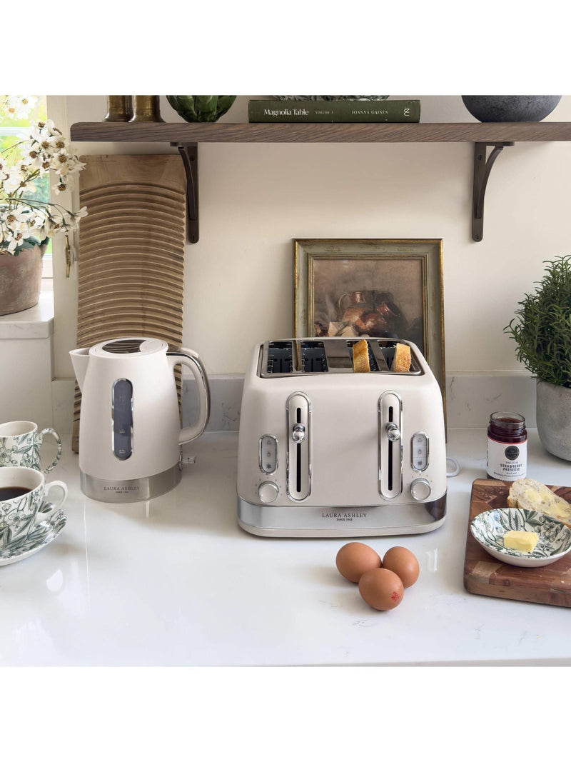 Laura Ashley toaster Cotton White 4 slice - British product