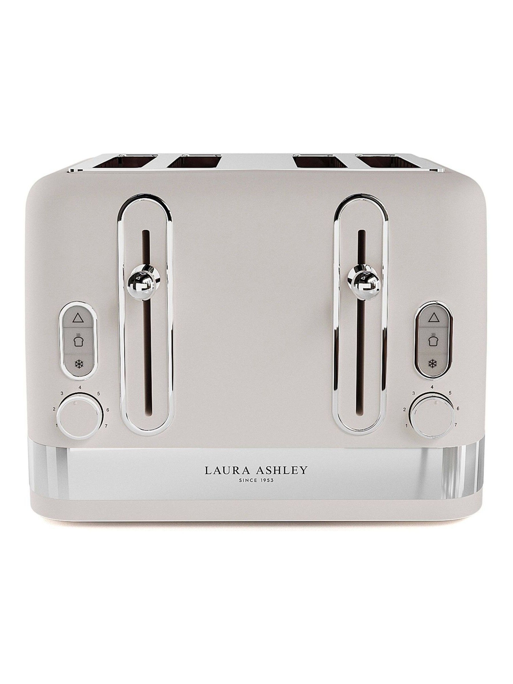 Laura Ashley toaster Cotton White 4 slice - British product