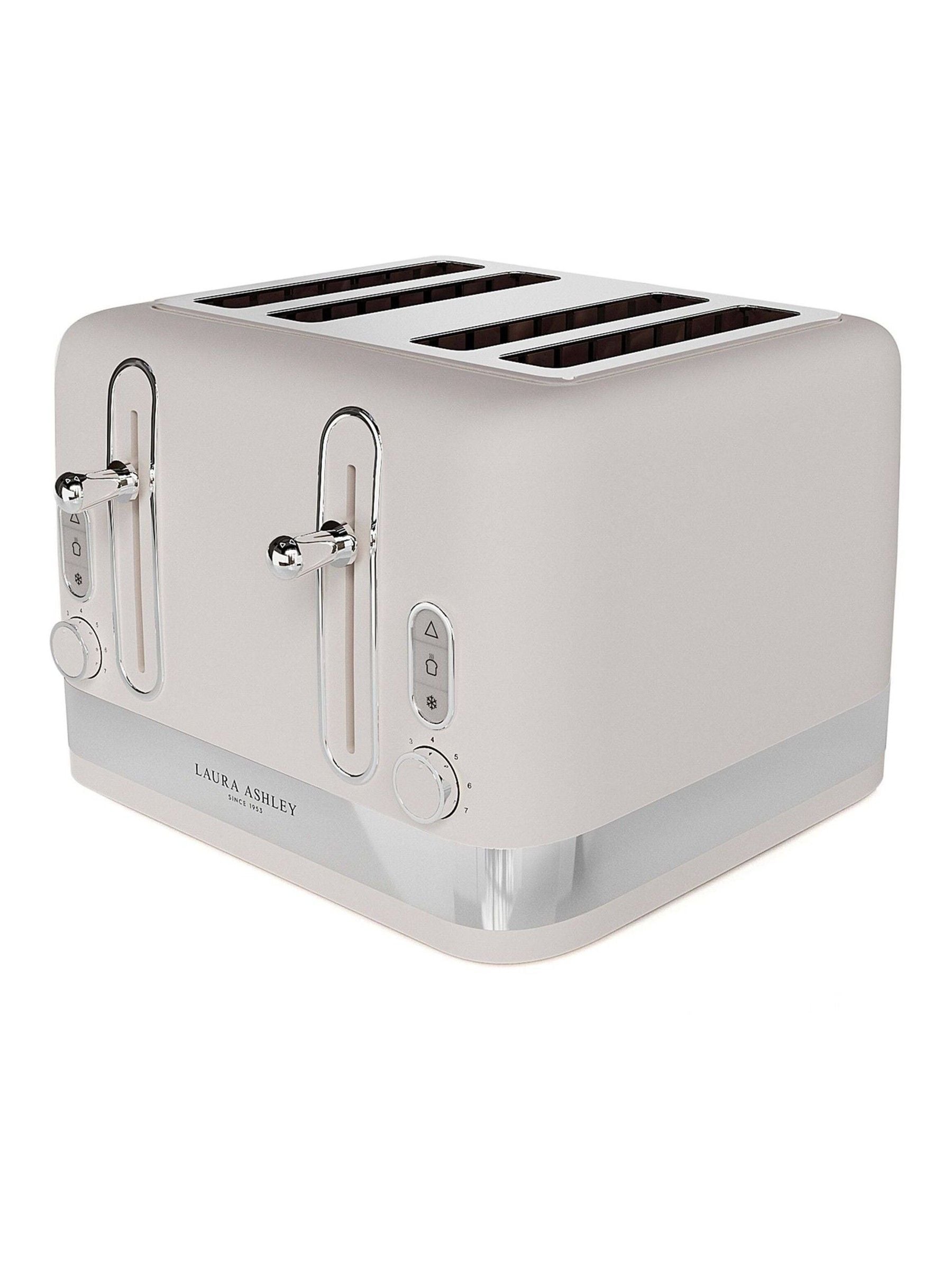 Laura Ashley toaster Cotton White 4 slice - British product
