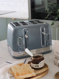 Laura Ashley Cotton White 4 Slice Toaster