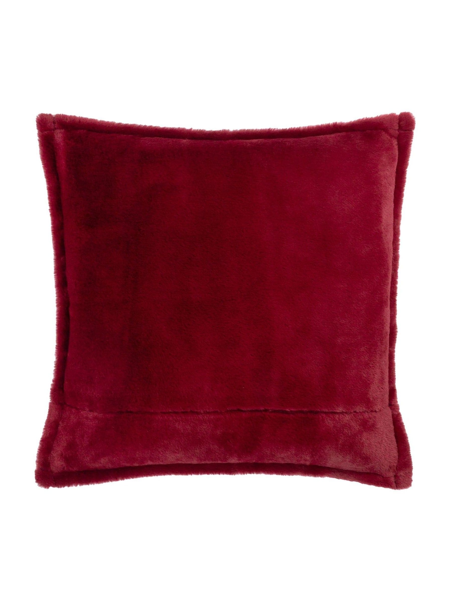 Wylder red printed velvet cushion 50cm, UK version