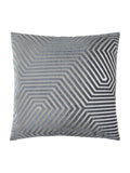 Paoletti Charcoal Evoke Cut Velvet Cushion
