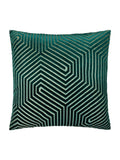 Paoletti Emerald Evoke Cut Velvet Cushion