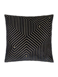Paoletti Black Evoke Cut Velvet Cushion