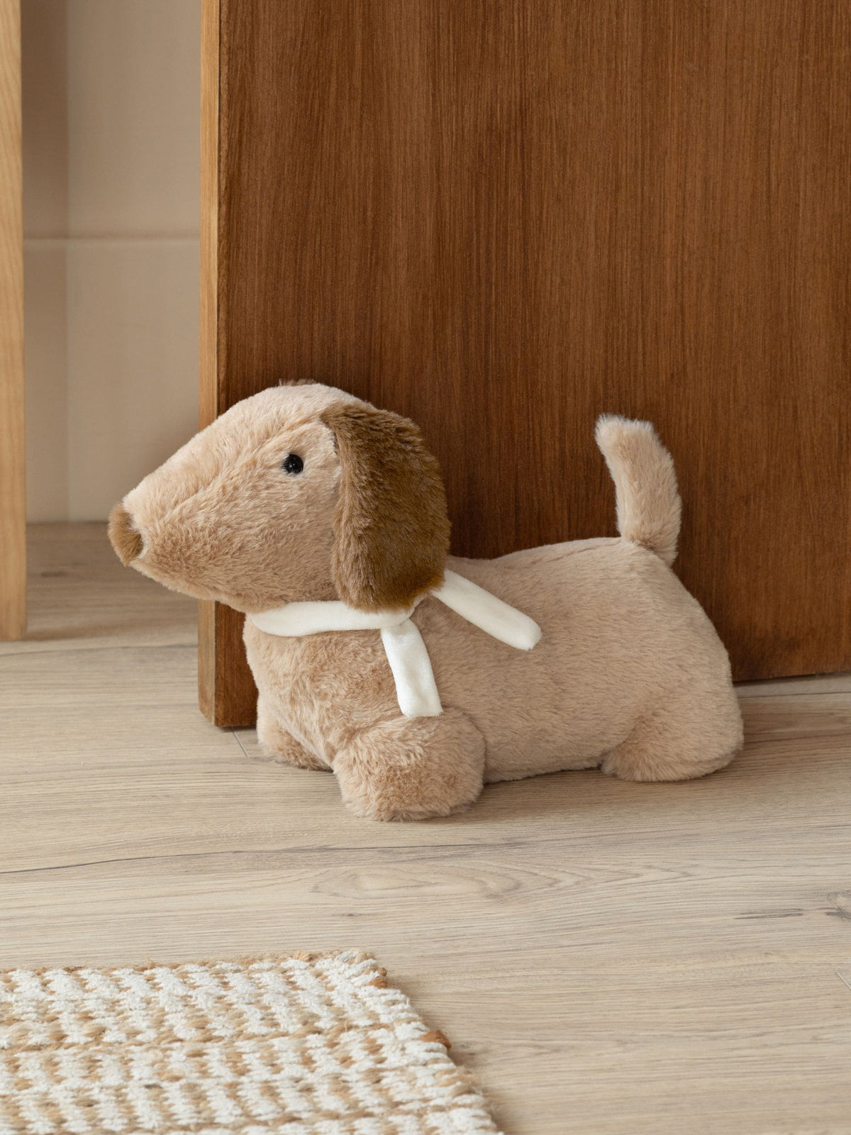 Furn Natural Samson faux fur dog door stop 22cm, imported from the UK