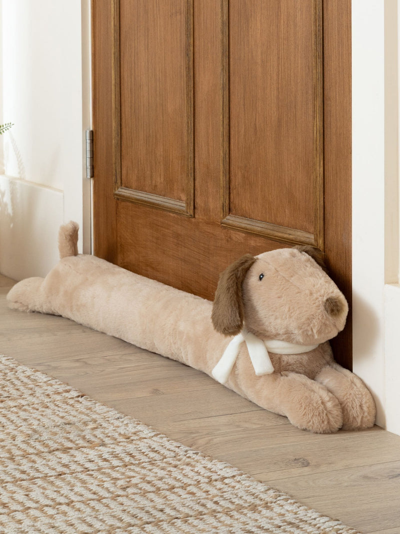Furn Natural Samson faux fur dog draught excluder 88cm (British brand)