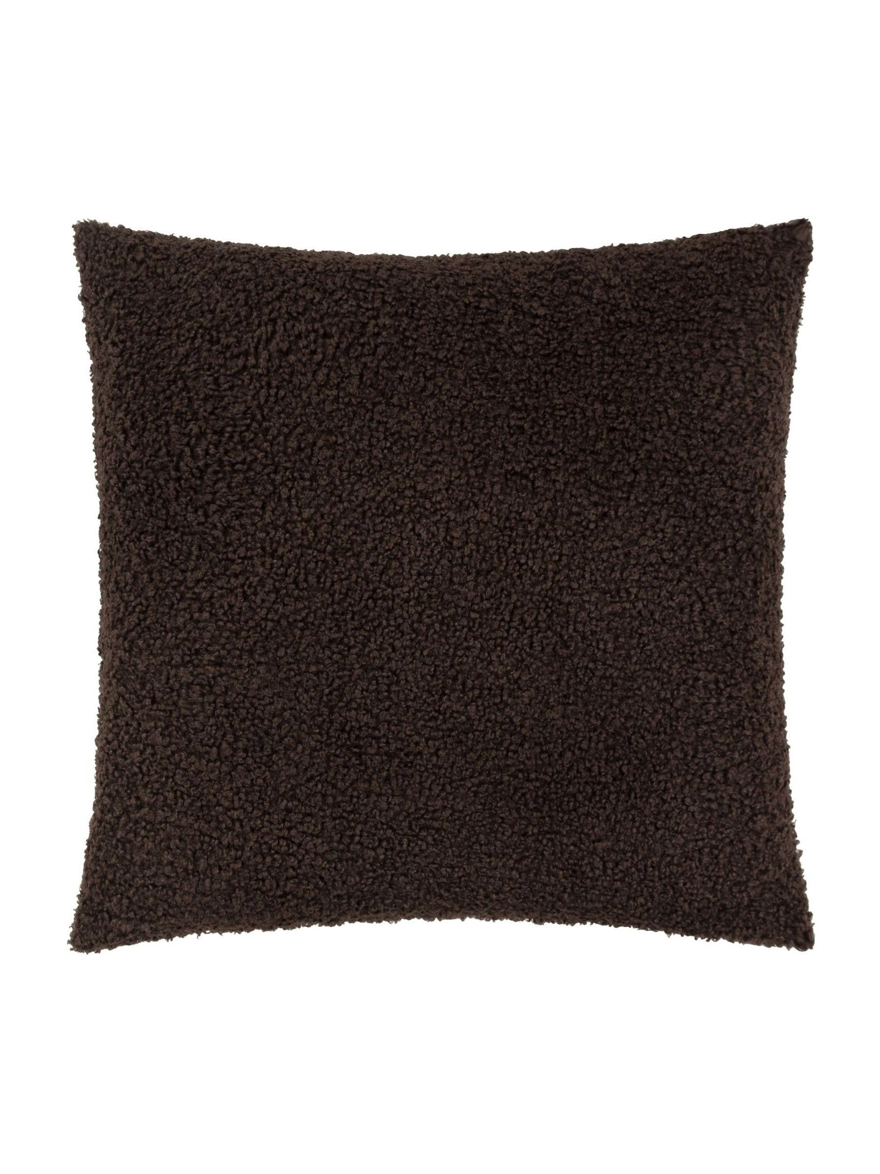 Yard chocolate chunky boucle cushion 45cm (British brand)