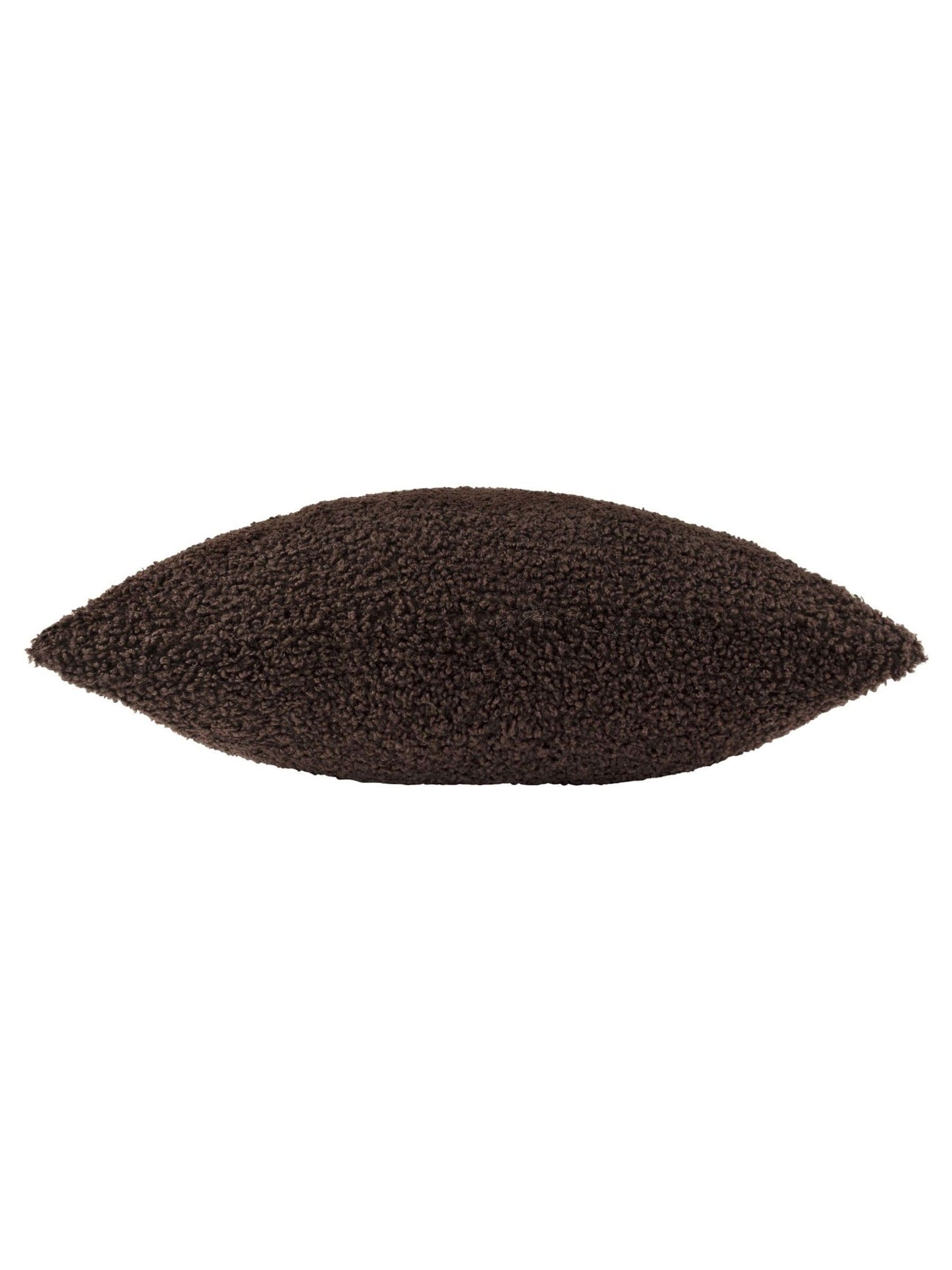 Yard chocolate chunky boucle cushion 45cm (British brand)