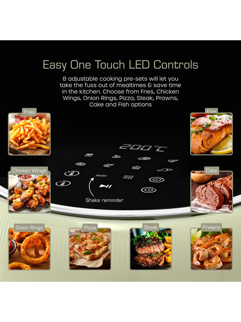 Swan green retro digital air fryer ONE (British brand)