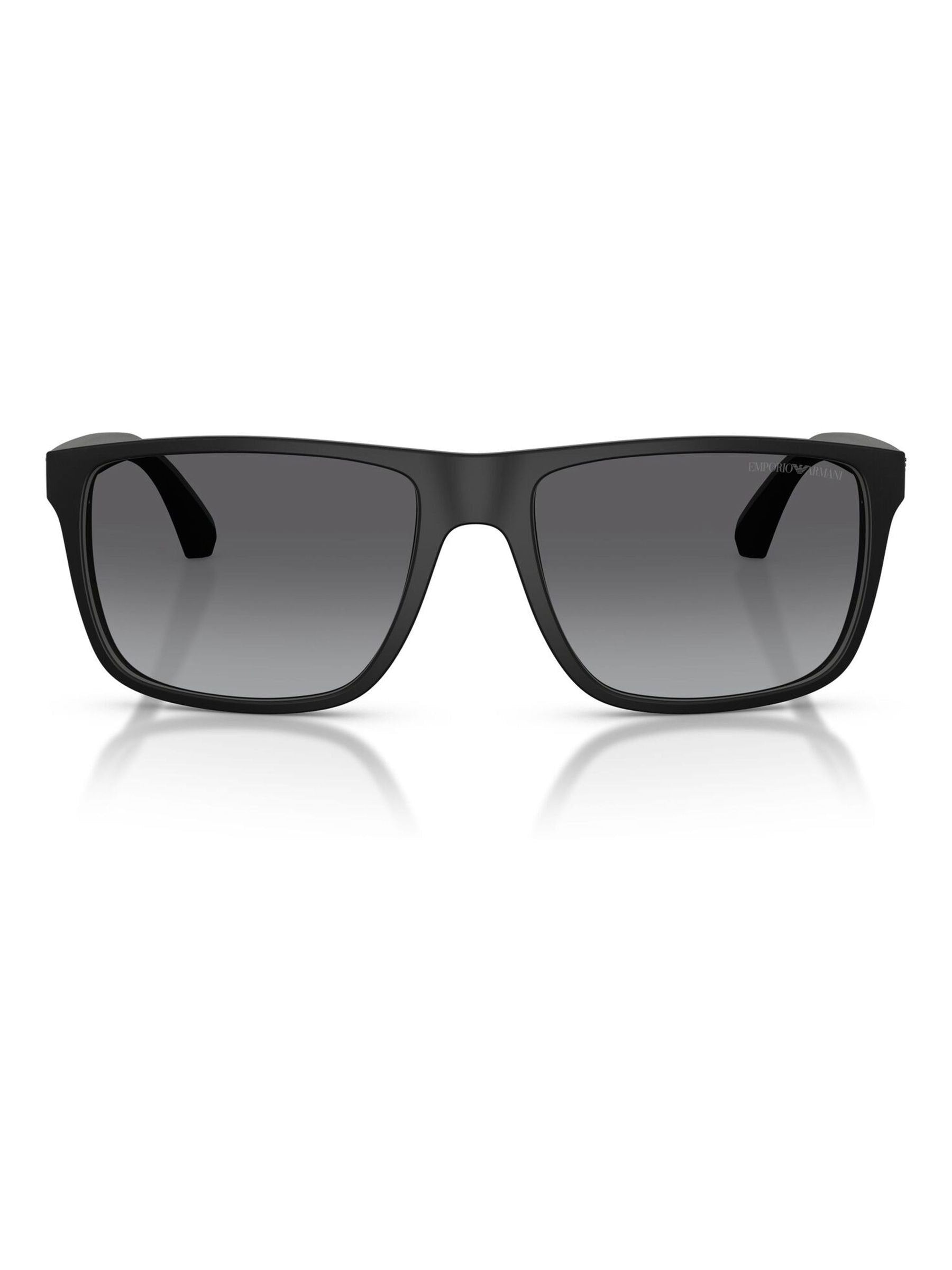 Emporio Armani black square sunglasses, UK version
