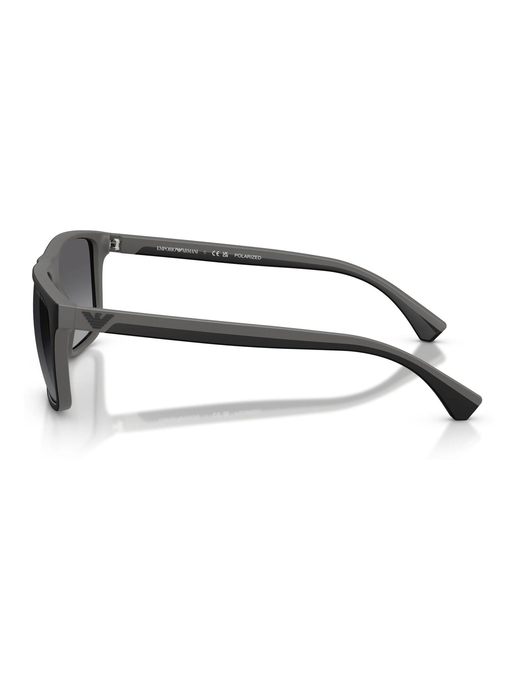 Emporio Armani black square sunglasses, UK version