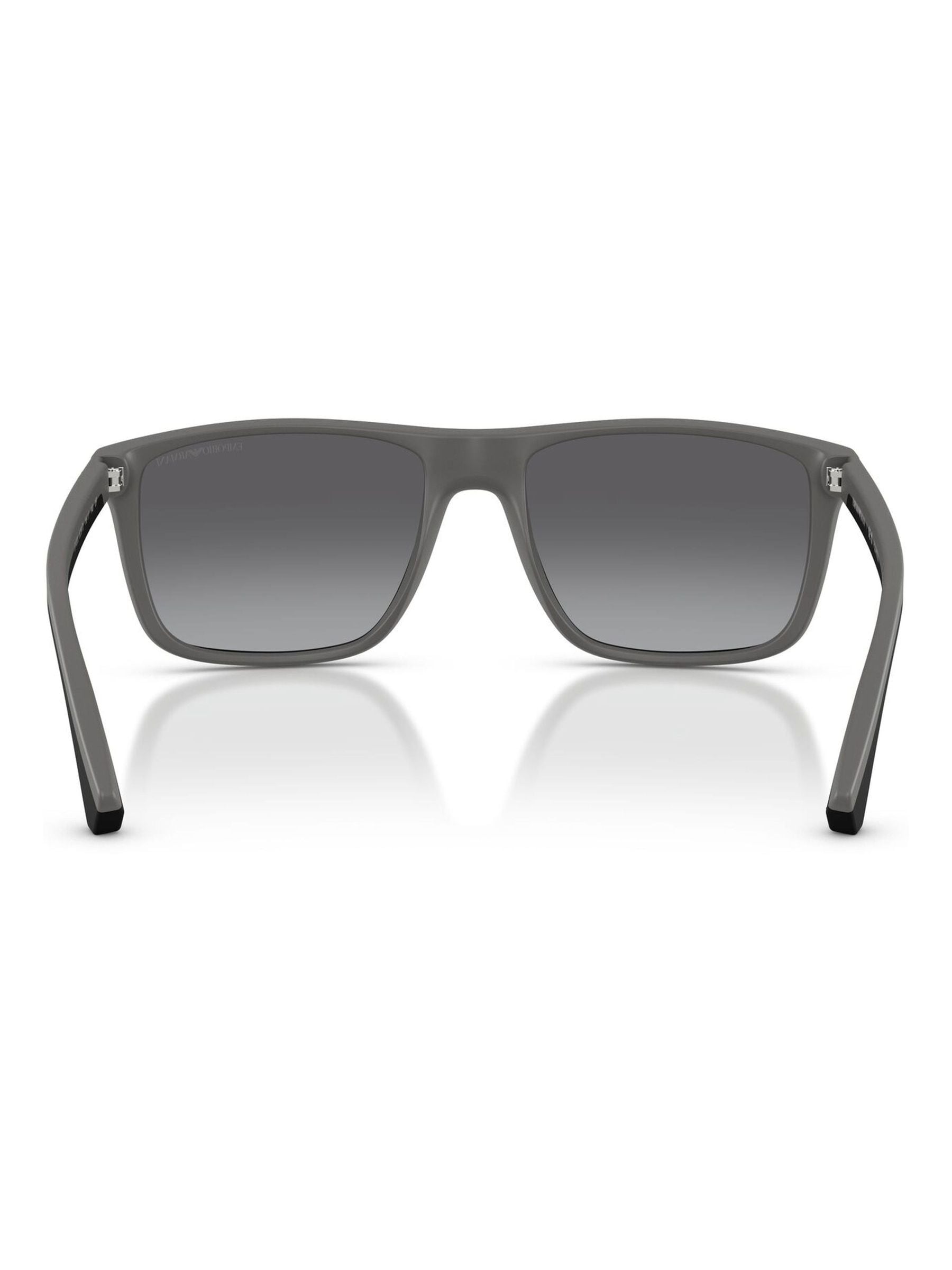 Emporio Armani black square sunglasses, UK version