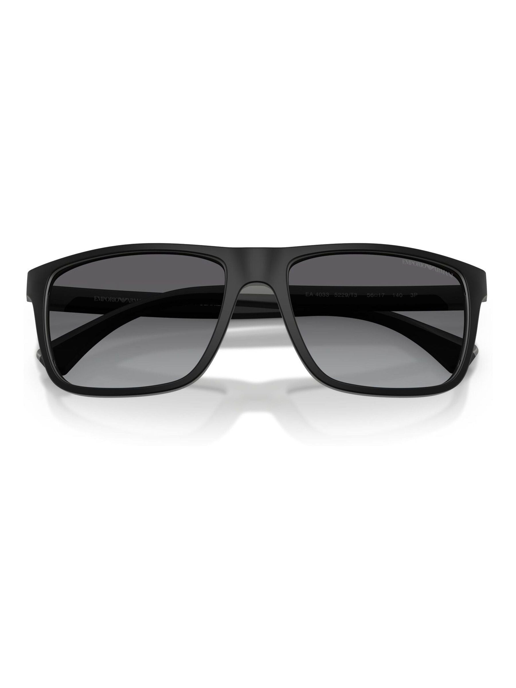 Emporio Armani black square sunglasses, UK version