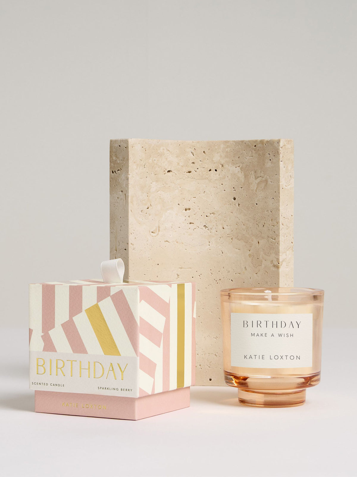 Katie Loxton Birthday Candle Peach Rose and Sweet Mandarin (British brand)