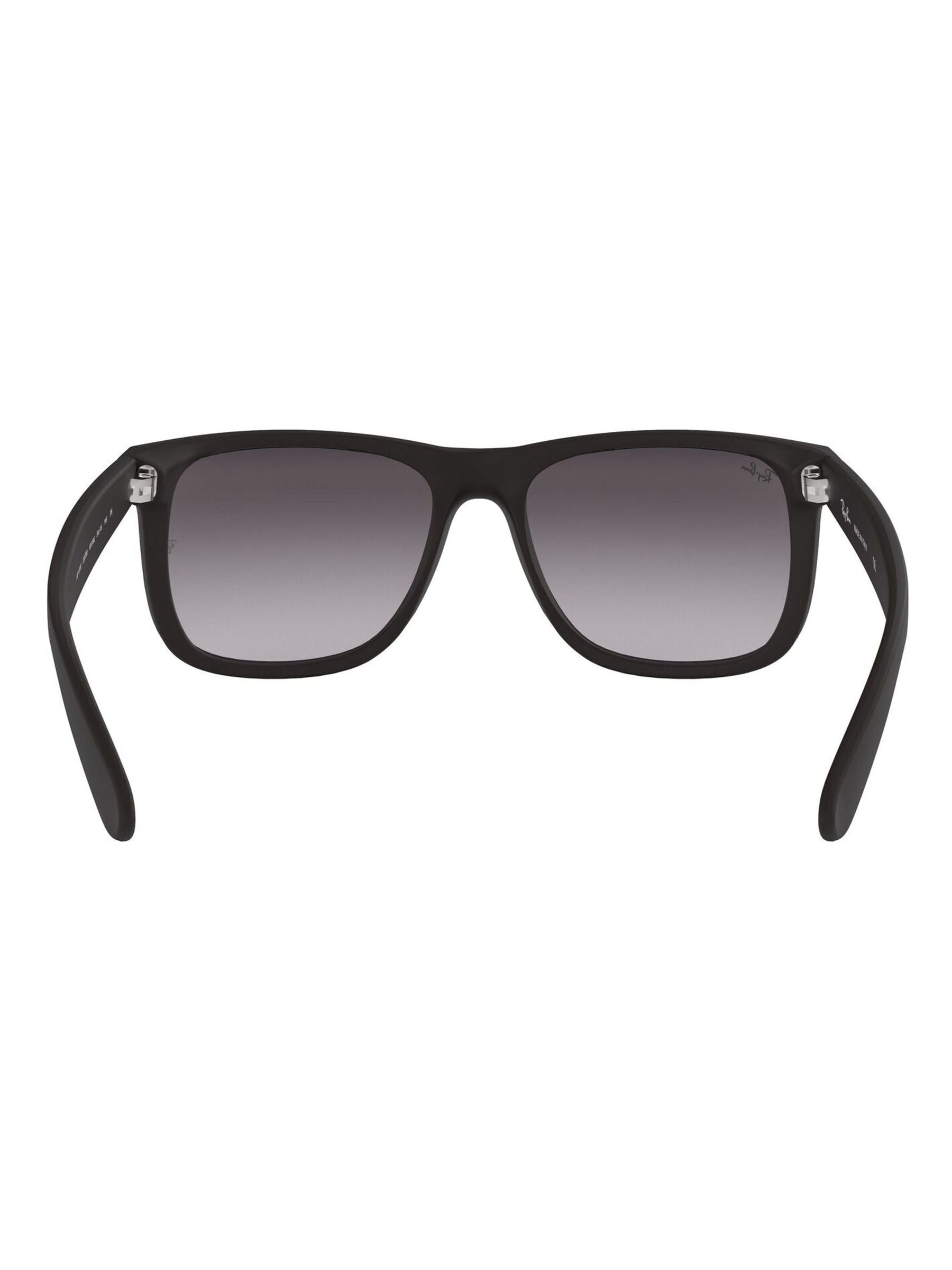 Ray-Ban Black Justin Square sunglasses, imported from the UK