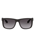 Ray-Ban Black Justin Square sunglasses, imported from the UK
