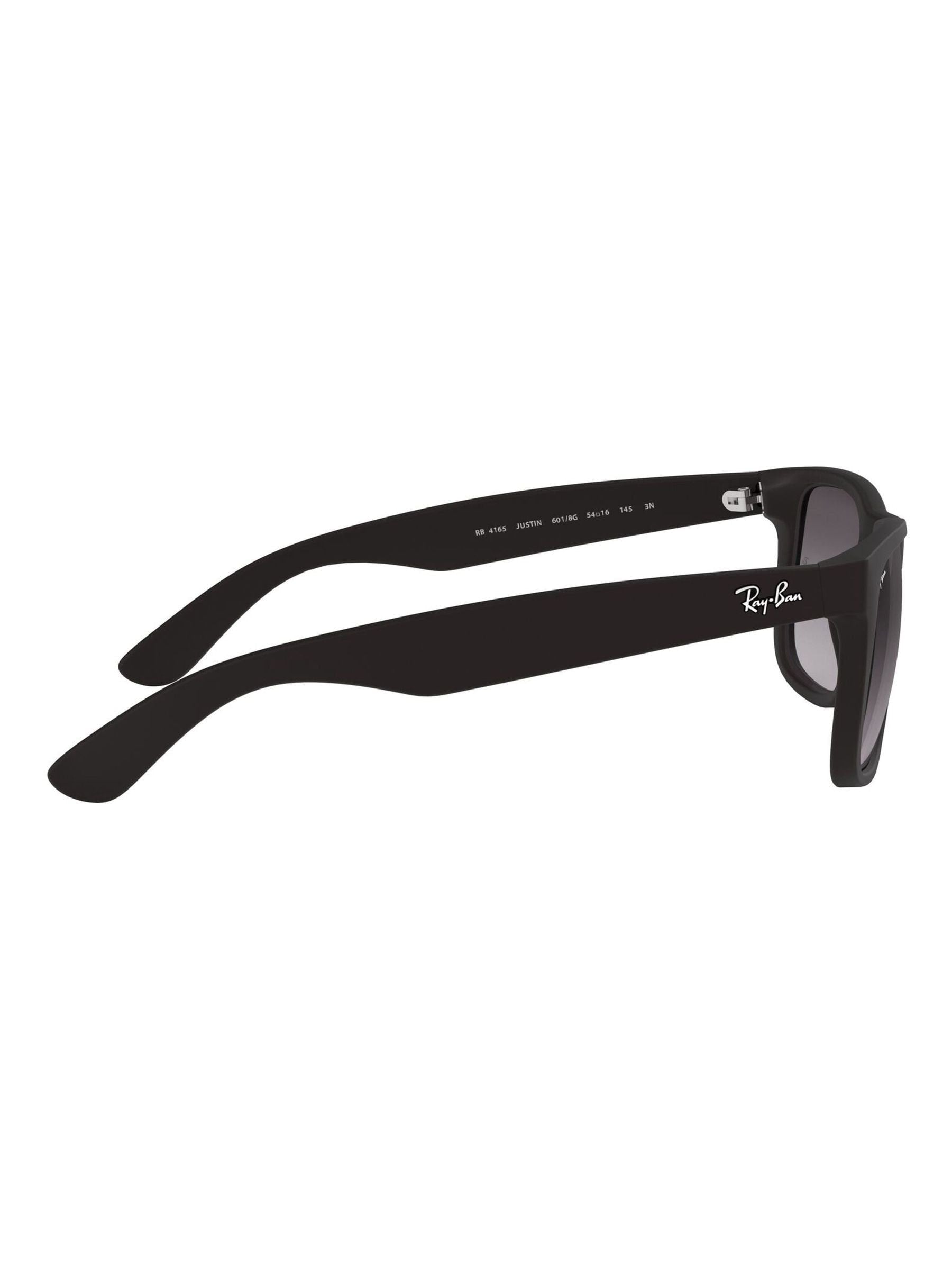 Ray-Ban Black Justin Square sunglasses, imported from the UK