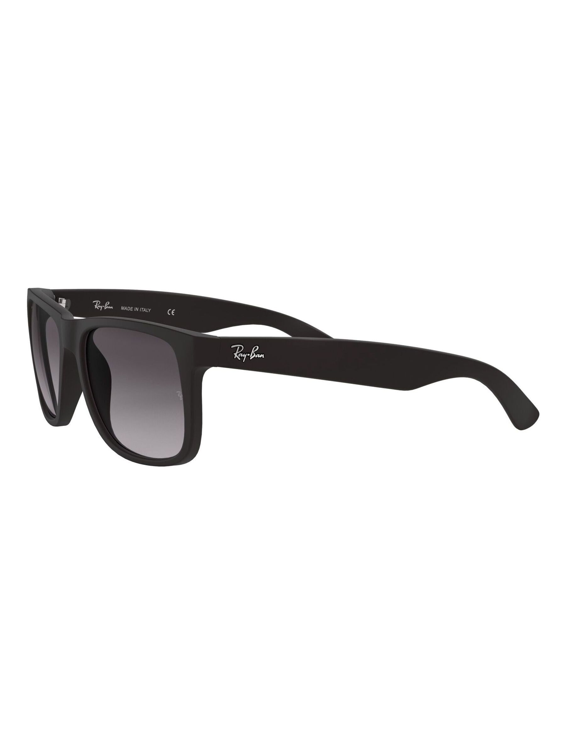 Ray-Ban Black Justin Square sunglasses, imported from the UK
