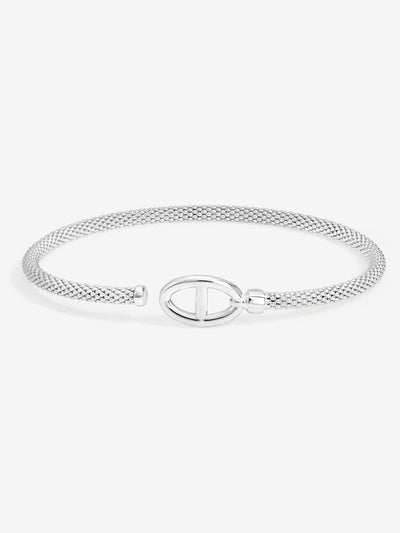Next Bracelet manchette jonc en argent sterling avec maillons marine et finition polie miroir - Achetez en ligne sur McGrocer