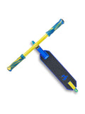 Micro Scooters blue yellow Jumpstart stunt scooter - British product