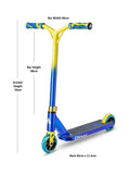 Micro Scooters blue yellow Jumpstart stunt scooter - British product