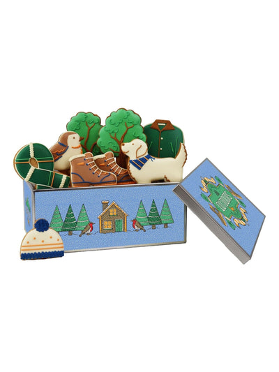 Boîte à biscuits peinte à la main Biscuiteers Country Walk