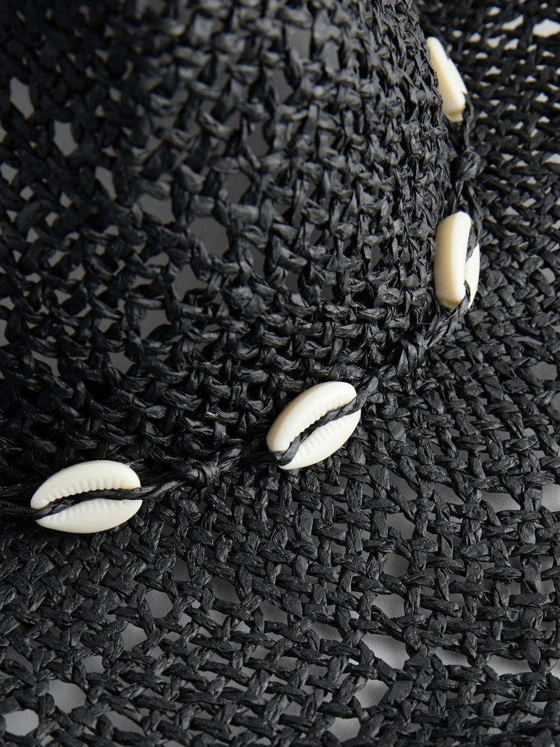 Black western straw hat, imported from the UK