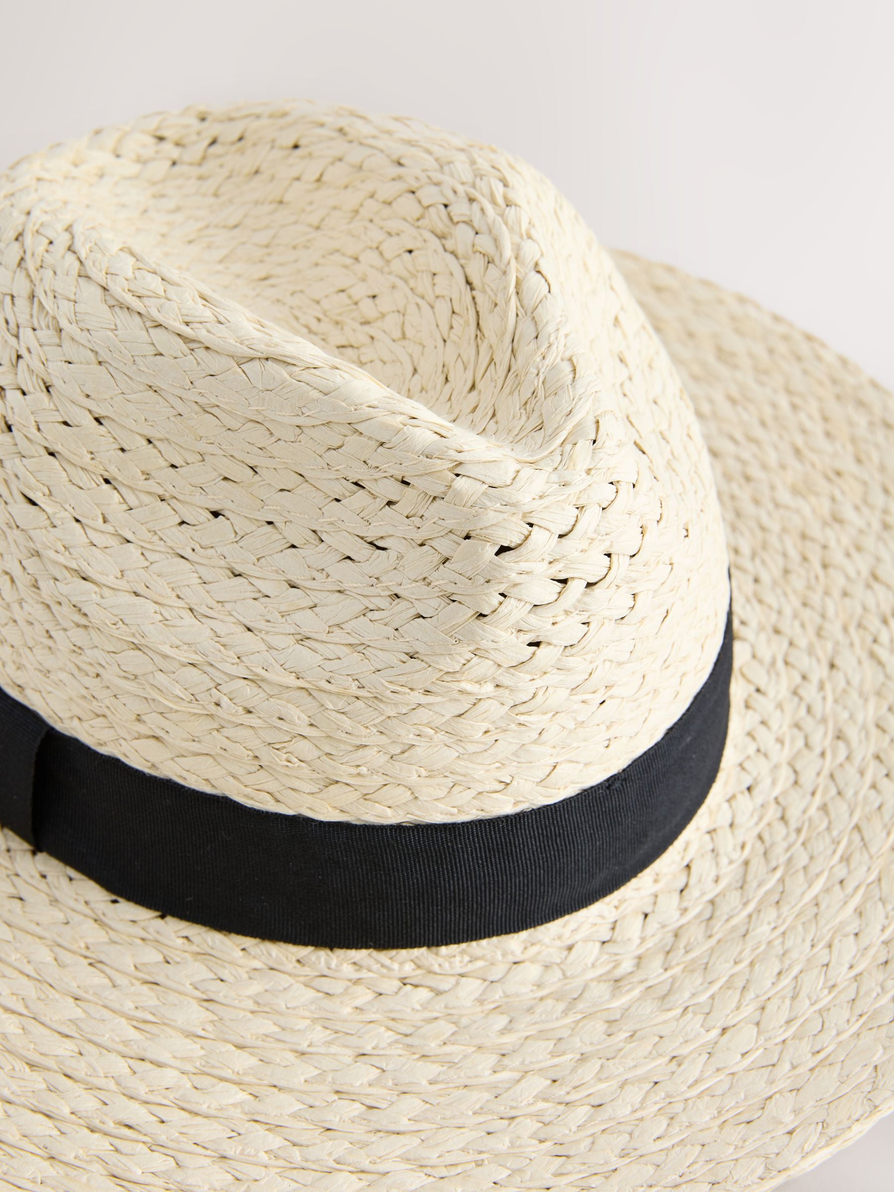 Natural Panama hat made from paper, imported from the UK