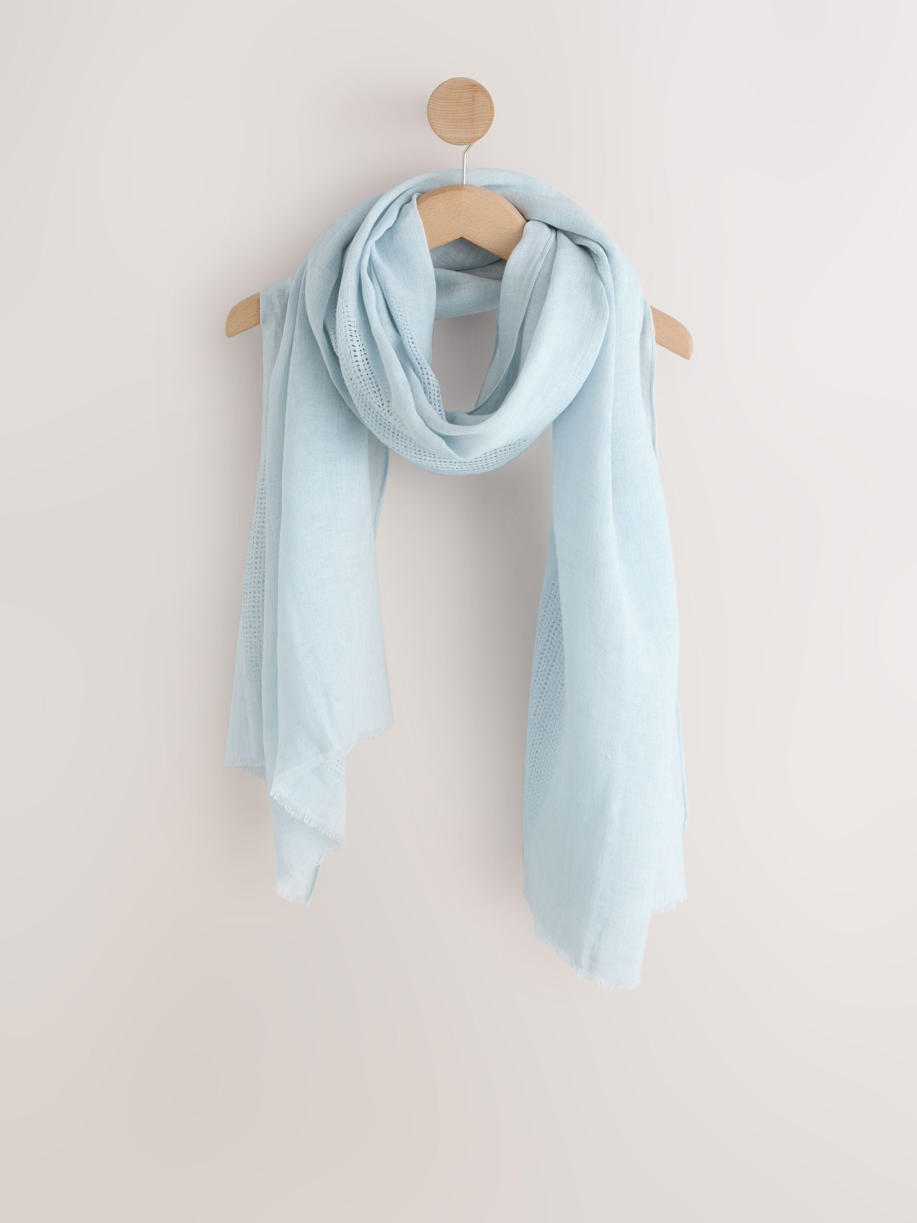 Blue 100% linen multiway scarf sarong, UK version