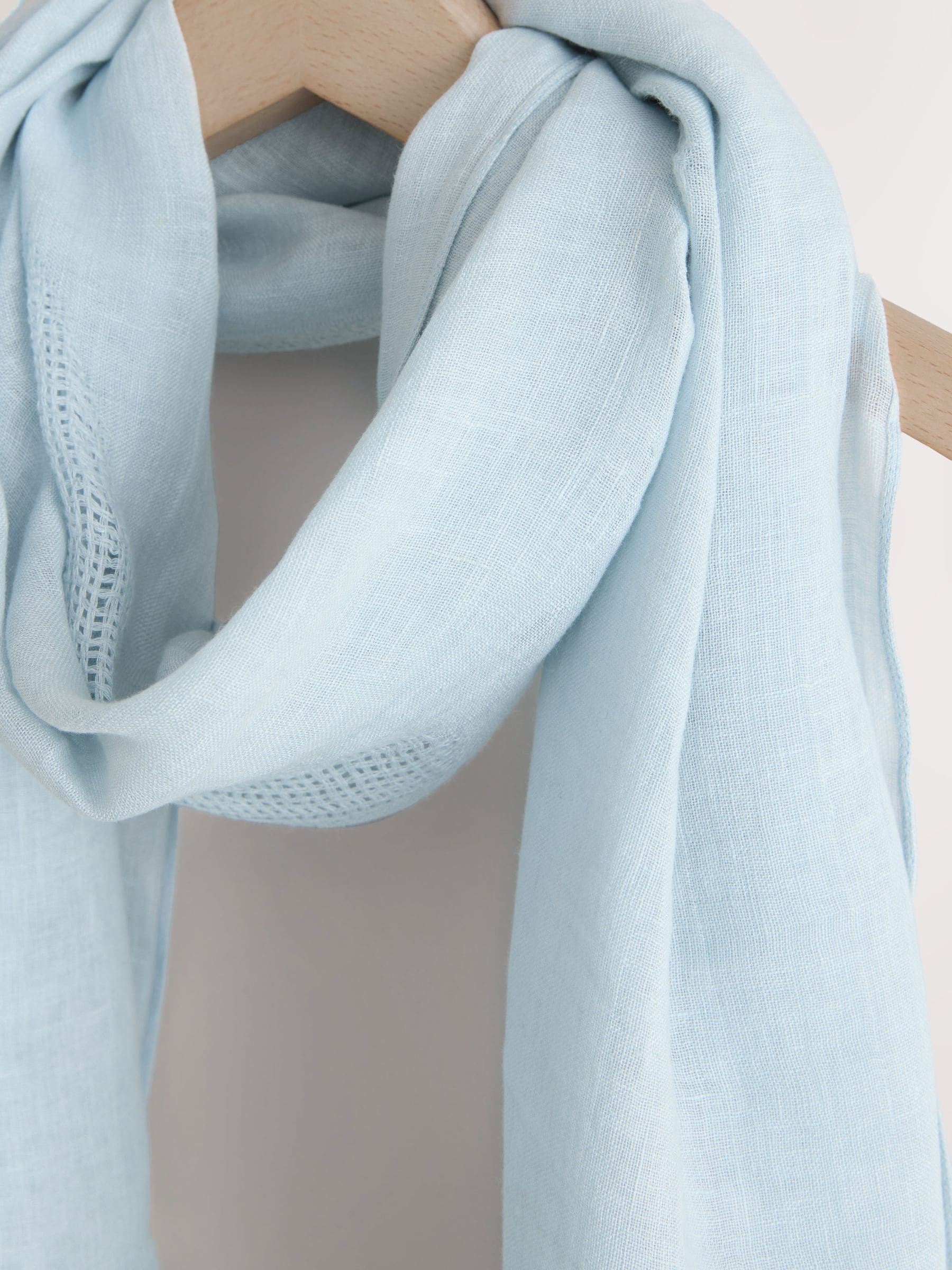 Blue 100% linen multiway scarf sarong, UK version