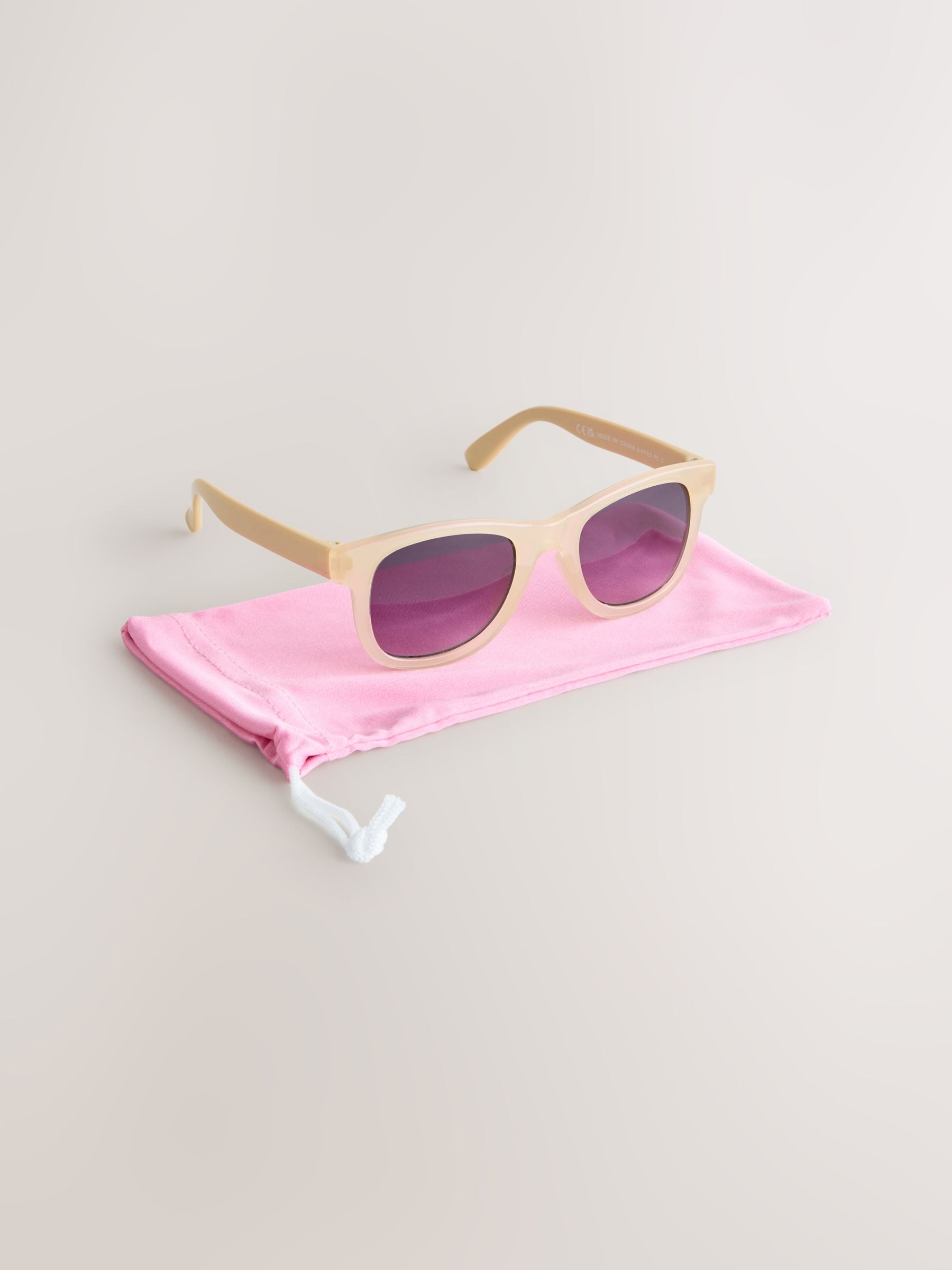 Pink and purple lilac children's sunglasses with UV protection, UK version