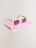 Pink and purple lilac children's sunglasses with UV protection, UK version