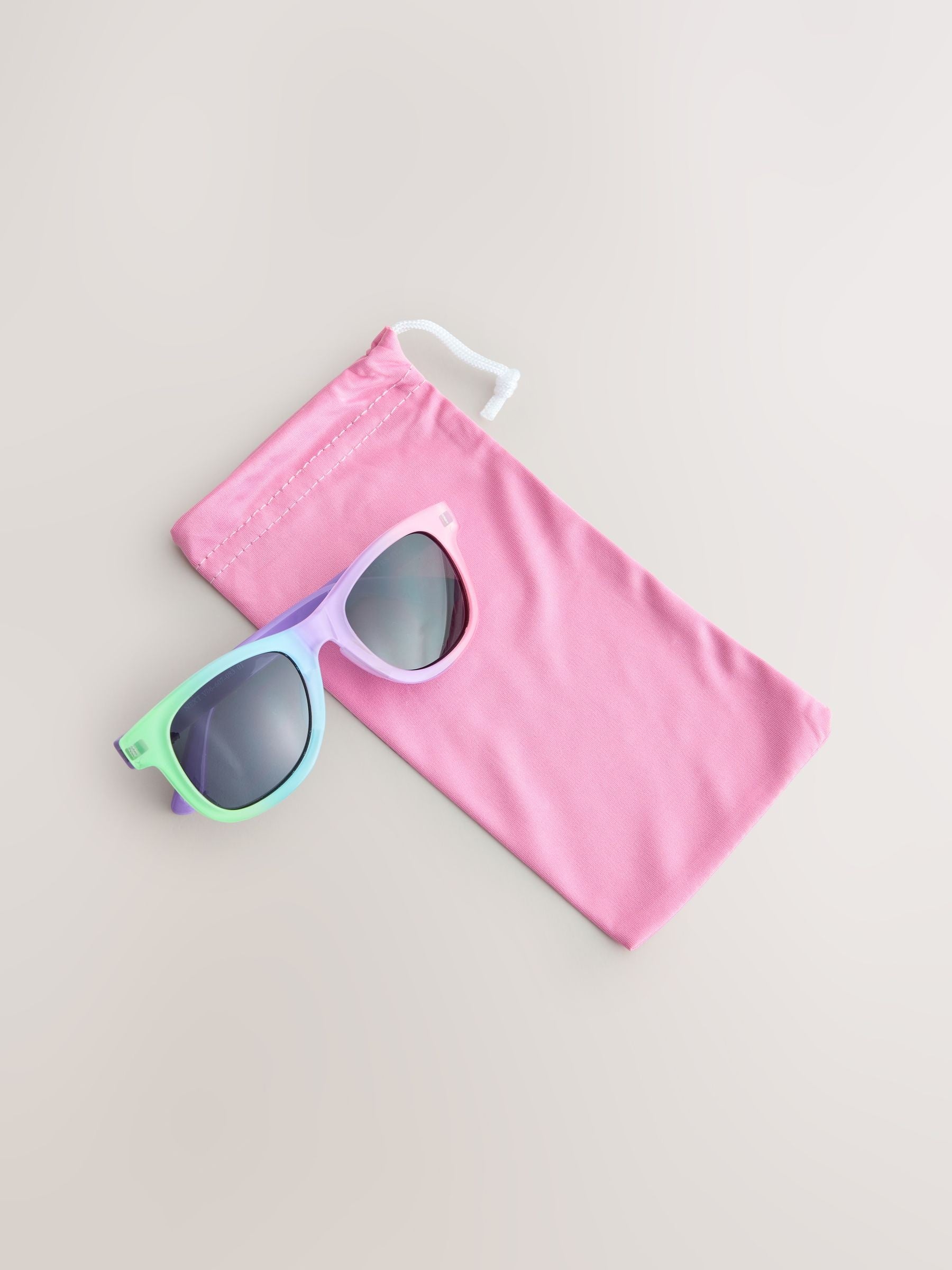 Pink and purple lilac children's sunglasses with UV protection, UK version