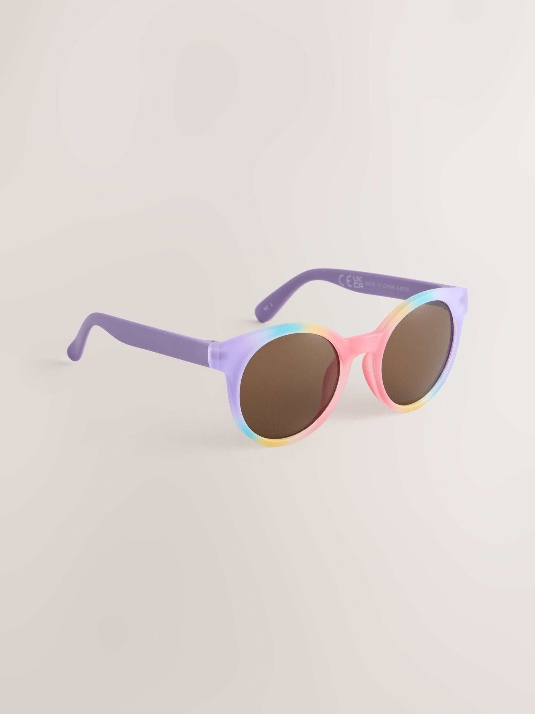 Lilac Purple Round Sunglasses