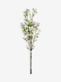 White artificial blossom 2 stems 113cm (British brand)