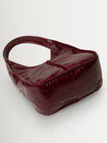 Hereu Studio Burgundy Calella hobo trimmed shoulder bag, UK version