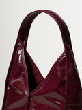 Hereu Studio Burgundy Calella hobo trimmed shoulder bag, UK version
