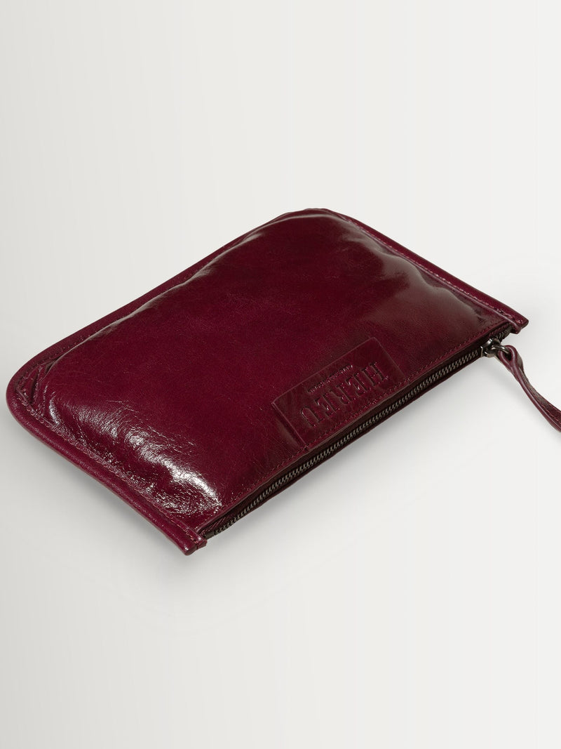 Hereu Studio Burgundy Calella hobo trimmed shoulder bag, UK version